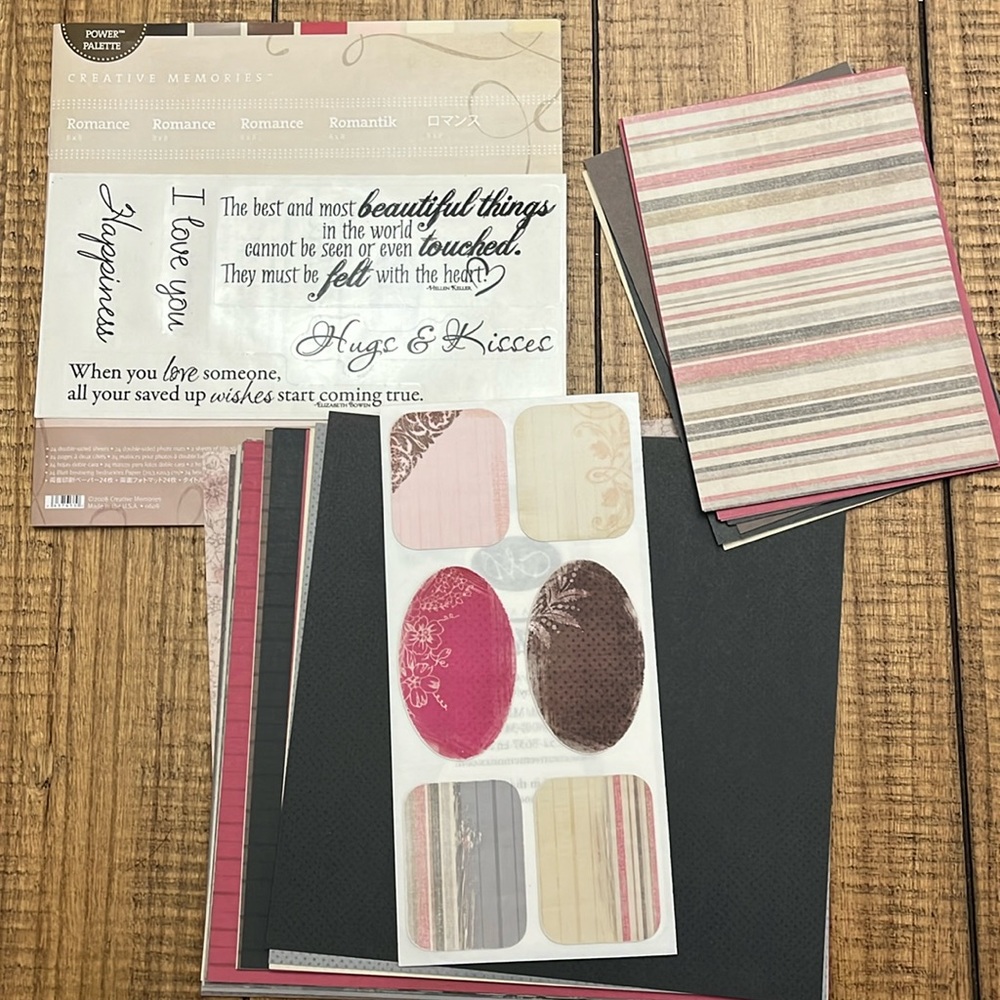 Creative Memories Romance 8X8 power palette,